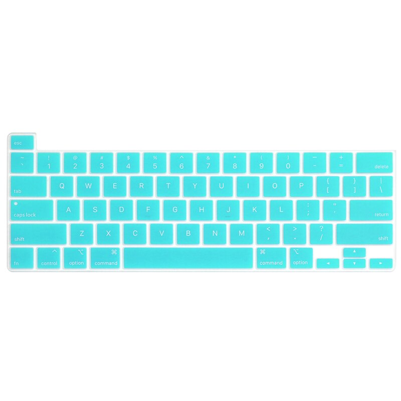 US keyboard cover For Macbook Pro 16 inch A2141 keyboard protector silicone waterproof keyboard skin guard: White Blue