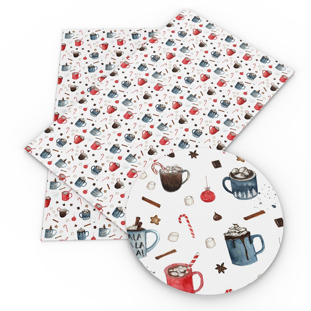 David zubehör 20*34cm Weihnachten Synthetische Leder Blätter DIY Bogen Tasche Telefon Abdeckung Material Faux Leder Stoff, 1Yc8575: 1097672001