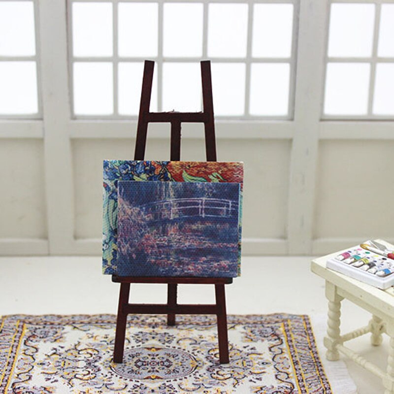 Mini Artist Houten Schildersezel Houten Bruiloft Tafel Card Stand Display Houder Voor Party Decoratie Triange Kunst Ezel 1 Pcs