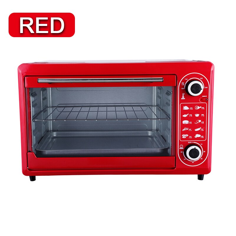 48L Mini Electric Oven Multifunctional Bread Toaster Pizza Cake Baking Grill Automatic Roasted Chicken Stove Machine: AU