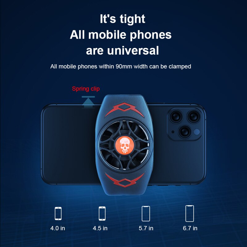 Enfriador de teléfono móvil portátil, radiador USB, ventilador de refrigeración para teléfono móvil , accesorios de refrigeración para iPhone Droid Gamer