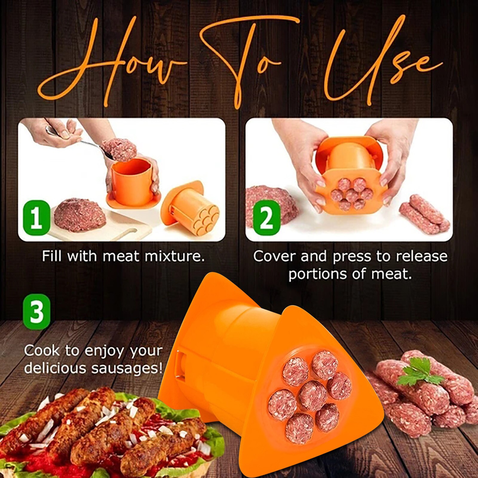 Cevapcici Press Maker Manual Sausage Maker Meat Shakin Manual Sausage Maker Meat Stuffer Stuffer Filler Hand Operated Kitchen