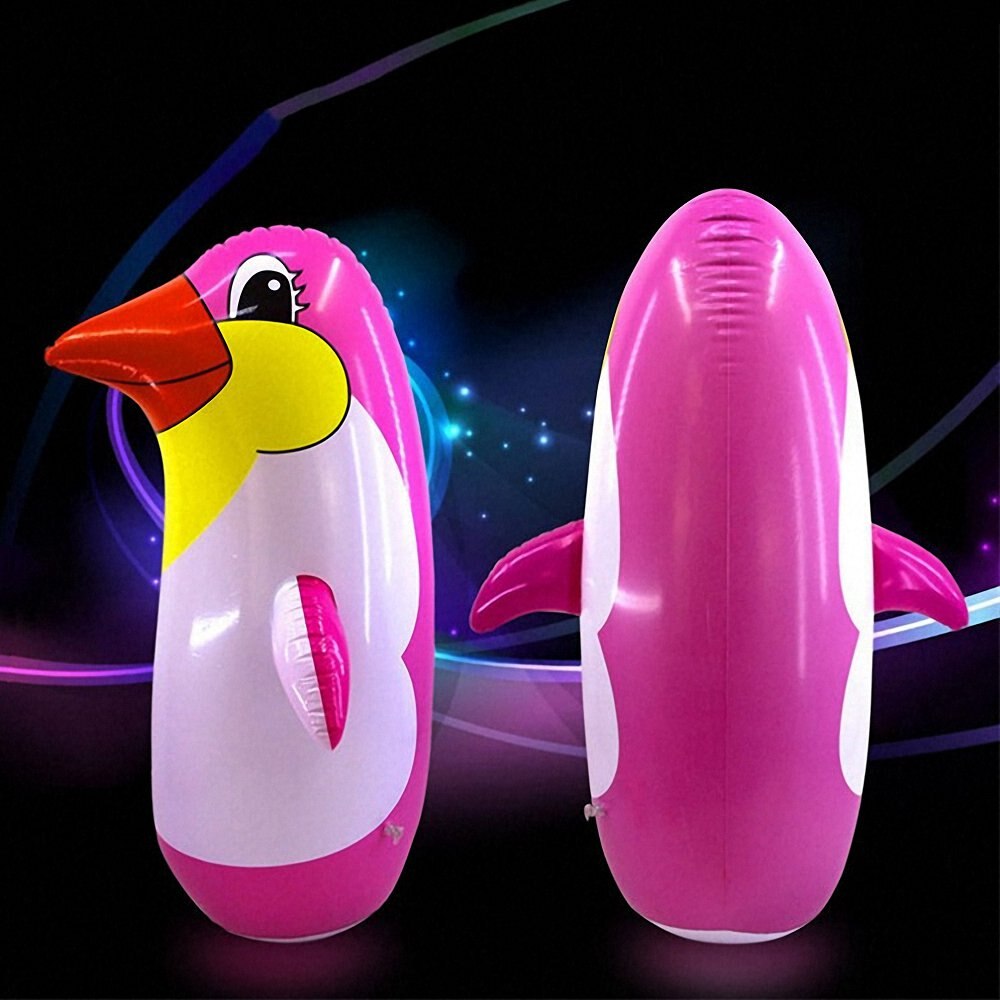 Aufblasbare Spielzeug 36cm Pinguin freundlicher Schwimmen Schwimmbad Strand Party Dekor Spielzeug draussen Liefert Wasser Aufgeblasen PVC Ebene Luftballons