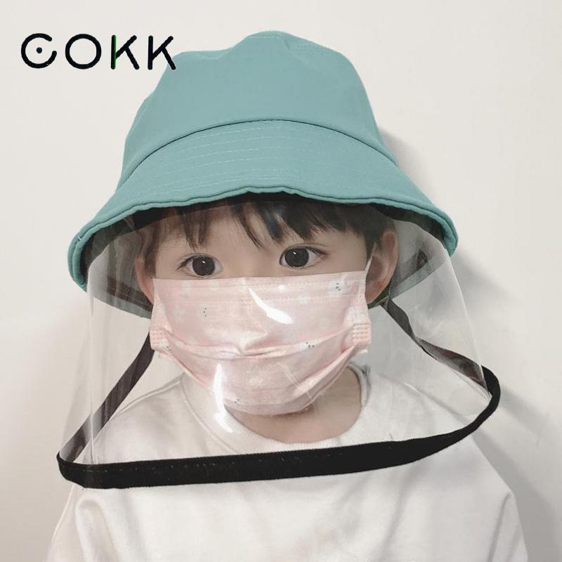 COKK Hütte Für Mädchen Junge Schutz Gesicht Eimer Hütte Anti-Spucken Spritzen Wasserdicht Winddicht Hütte Ich bin Freien freundlicher Sicher