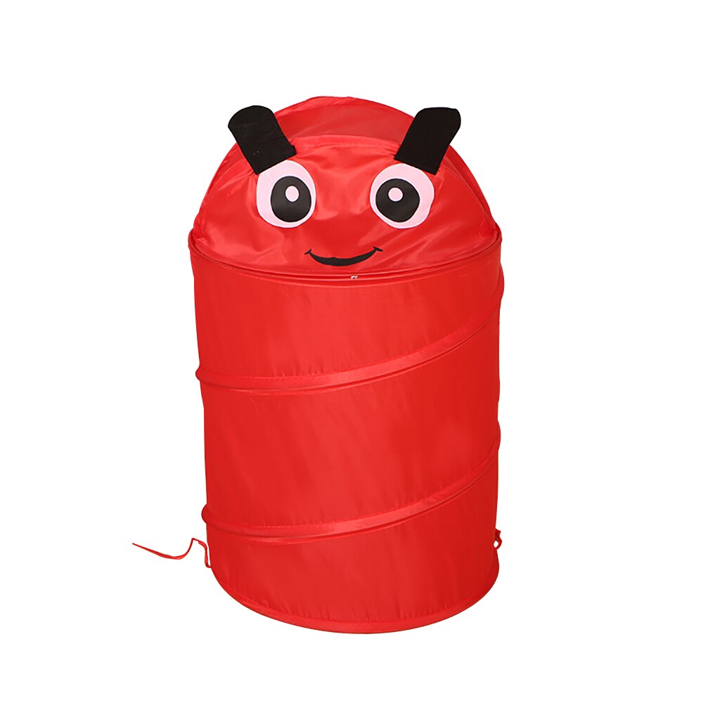 Carino Pieghevole Secchio Bucato Cilindro Cestino per I Giocattoli Scatola di Immagazzinaggio Del Giocattolo Contenitore Sveglio Animale Del Fumetto scarafaggio Rana gatto Lavanderia Scatola di: 02