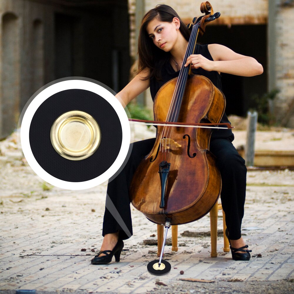 Cello Stop Endpin Stand Holder Cello Anti-slip Mat Floor Protector Accessory: Default Title