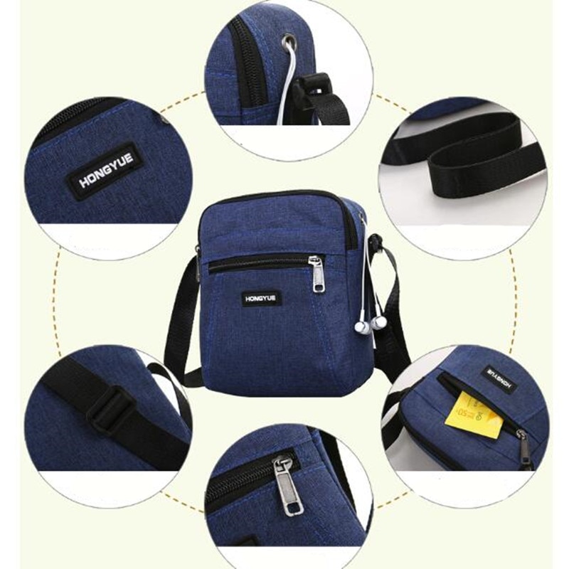 Herren Bote Tasche Umhängetasche Schulter Taschen Reisetasche Mann Geldbörse Kleine Schlinge Pack für Arbeit Geschäft
