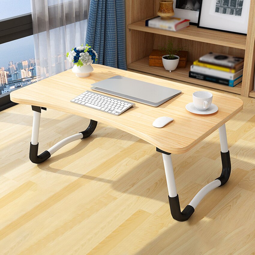 Taşınabilir yatak masası 60x40x28cm katlanabilir dizüstü bilgisayar masası dizüstü Tablet standı tutucu yatak kanepe küçük çalışma yazı masası