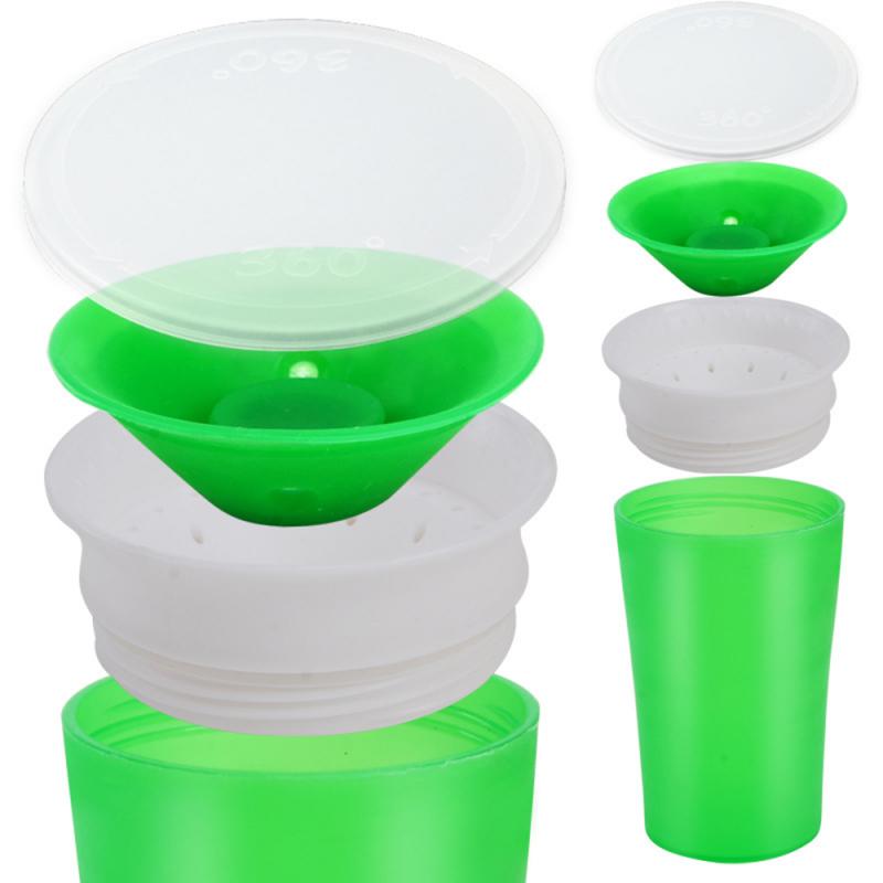 Anti Spill Cup For Baby Learning Drink Mug Leak Proof Bottle With Handle Waterproof cup