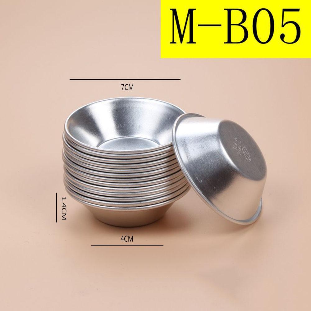 10 stuks eiertaartvorm aluminium cupcake cake koekjesvorm beklede vorm bakvorm ronde fruittaartvorm herbruikbare bakvorm