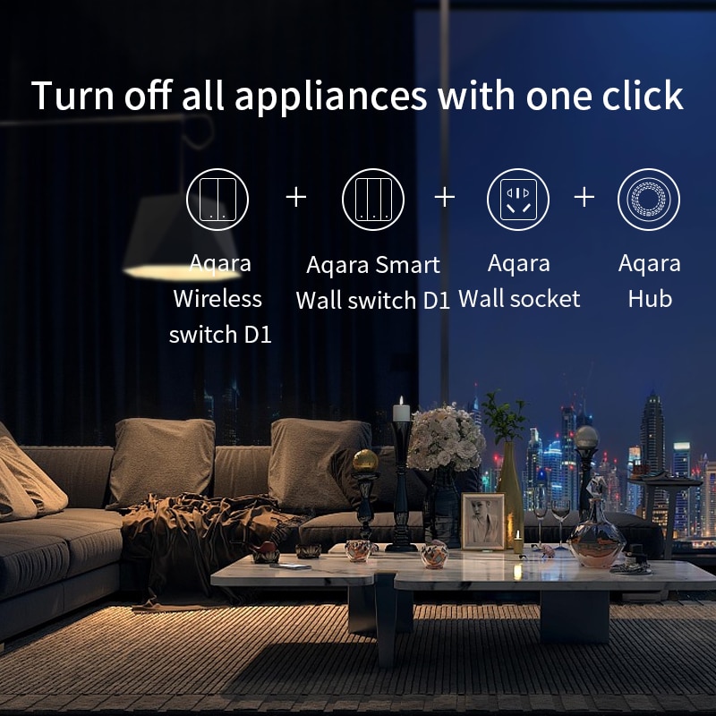 Xiaomi Aqara Wireless Switch ZigBee connection Aqara Hub gateway 3 Mi Smart Home Wireless Key Wall Switch work with Mijia Apple