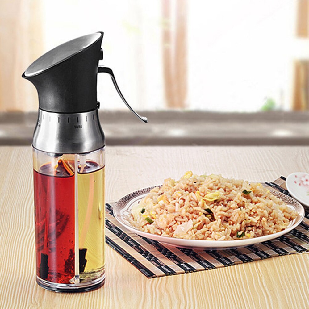 200ml dubbele spuitmonden bakolie azijn lege spuitfles lekvrije dispenser