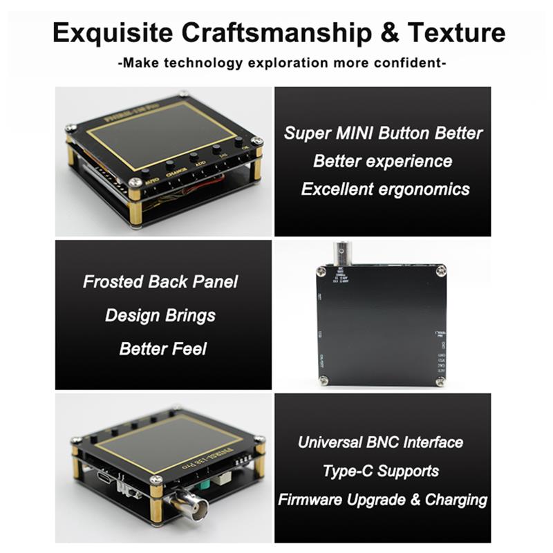 FNIRSI 138pro Digital Handheld Pocket Oscilloscope Portable 200KHz Analog Bandwidth PWM Square Waves Oscilloscope