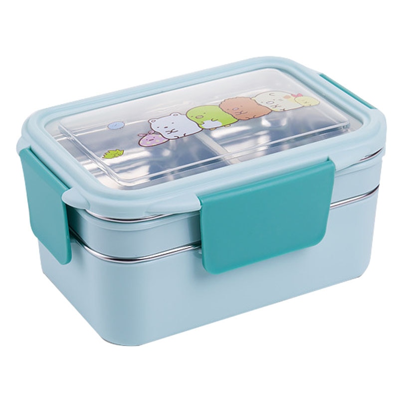 Lunch Box for Kid Stainless Steel Double Layer Food Container Portable for Kids Kids Picnic School Bento Box Bento for Lunch