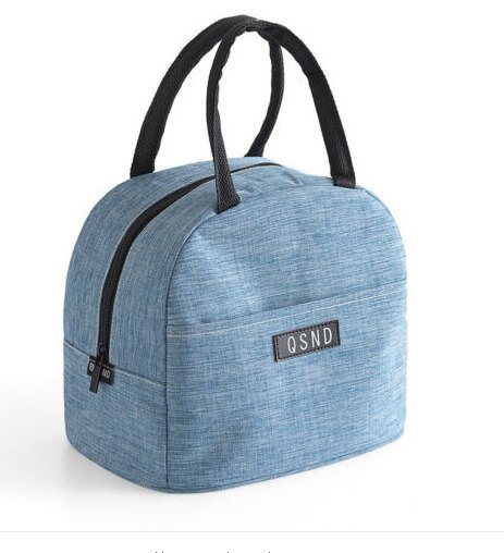 Sac à déjeuner Portable nouvelle boîte à déjeuner isotherme thermique sac à main Bento poche dîner conteneur école sacs de stockage de nourriture: Bleu