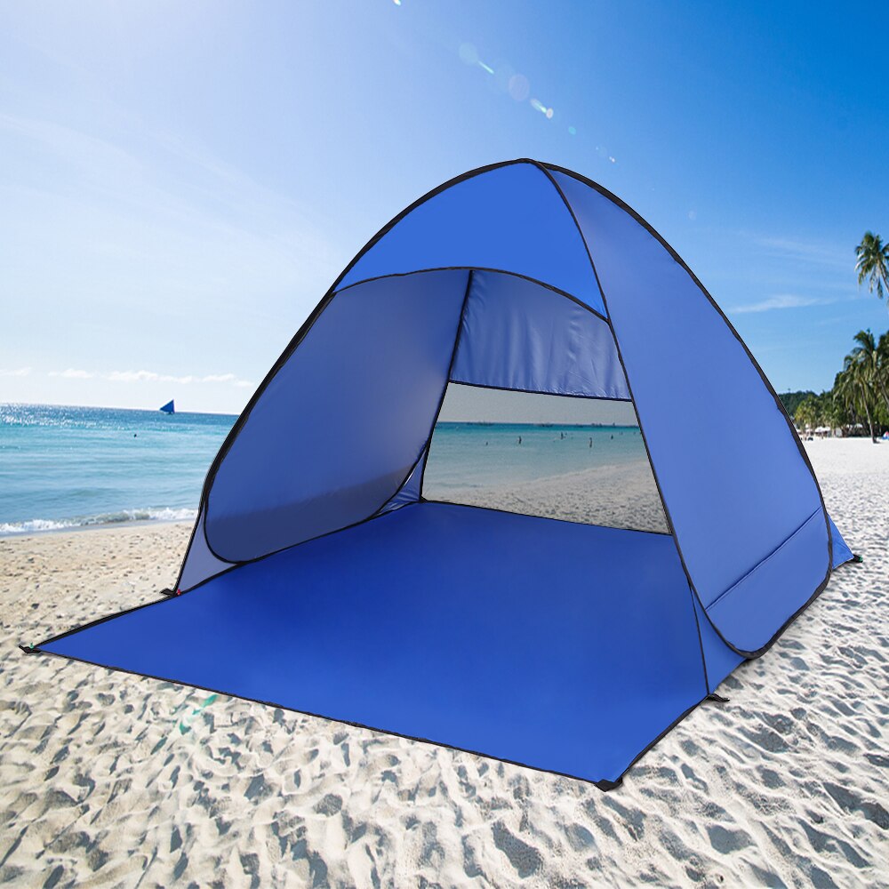 Automatische Instant Pop Up Strand Tent Lichtgewicht Outdoor Zomer Uv Bescherming Camping Tent Vissen Tenten Cabana Zon Onderdak