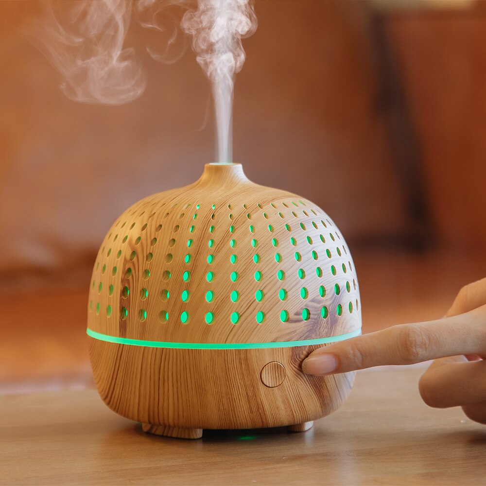 Aroma Diffuser Usb Luchtbevochtiger Ultrasone Essentiële Olie Diffuser 7 Kleur Led Gradiënt Luchtverfrisser