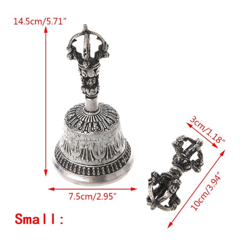 Tibetan Buddhist Temple Meditation Singing Bell with Dorje Vajra Buddhism Practi
