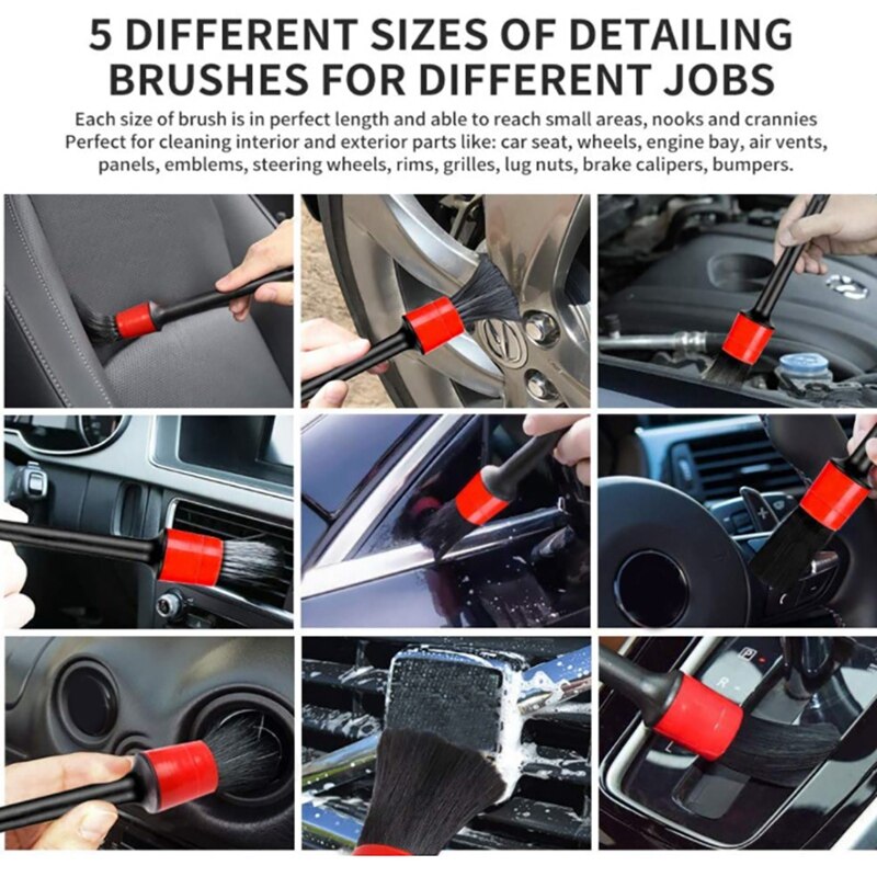 Car Detailing Kit Auto Cleaning Supplies Car Wash Kit Car Wash Set Car Interior Cleaning Kit Car Cleaning Tools 8PCS