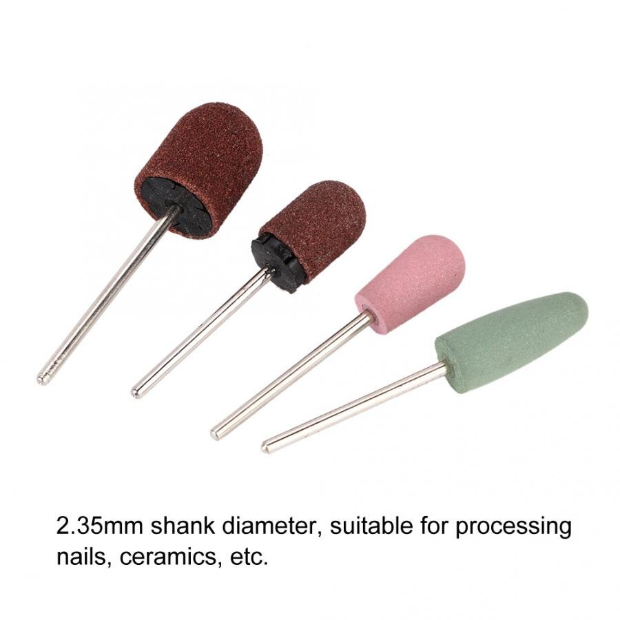 Voor manicure 45 stuks nagelboorbits vijl slijpkopset elektrische manicure pedicure nagelkunstgereedschap