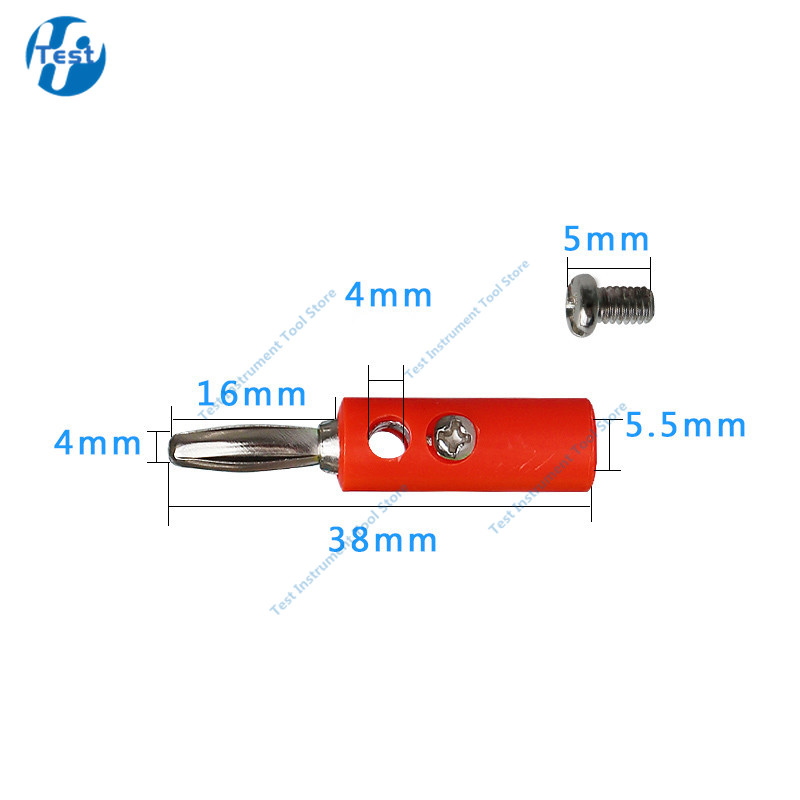 Macho hembra J072 4mm conector Banana macho hembra para insertar conector Pin Banana modelo DIY