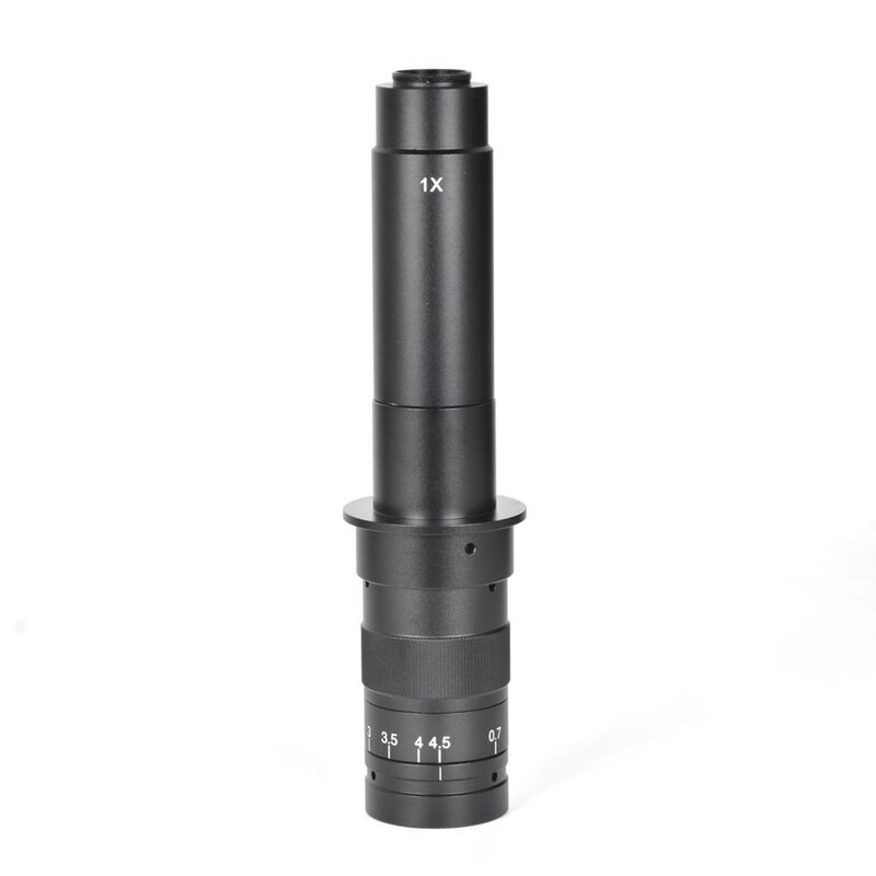 Adjustable 300X Zoom C-Mount Lens 0.7X-4.5X Magnification for HDMI USB Industry Video Microscope Camera Eyepiece Magnifier