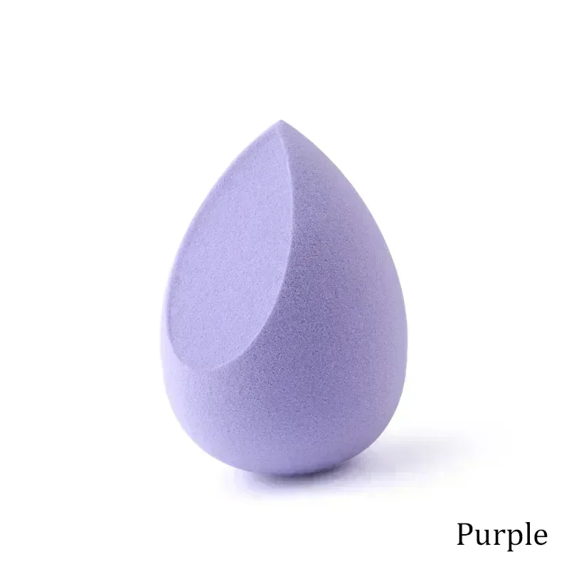 Éponge de maquillage en forme d'œuf, 3 pièces, coussin d'air, poudre, bouffante de cosmétiques, outils de beauté doux, humide et sec, double usage: Violet clair