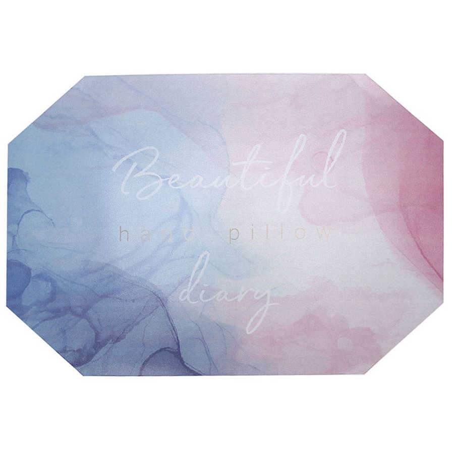 PU Leather Detachable Nail Art Pillow Washable Hand Pillow Cushion Manicure Hand Rest Cushion Waterproof Manicure Table Mat: Sfumato Mat