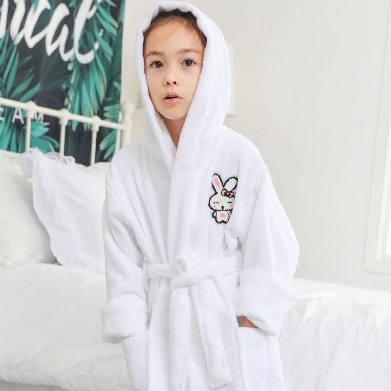Child Bath Robe Winter Children Bath Robe Kids Cartoon Cotton Dres... – Grandado