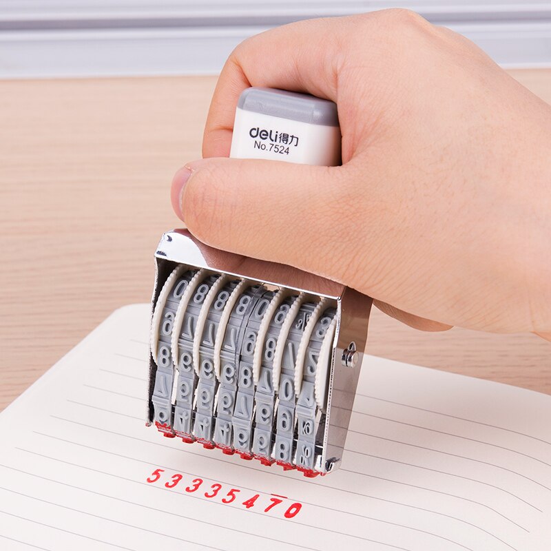 8-digit Date Seal Number Adjustable Production Date Planner Stamps Bullet Journal Diary Stamp Numbering Machine Office Supplies