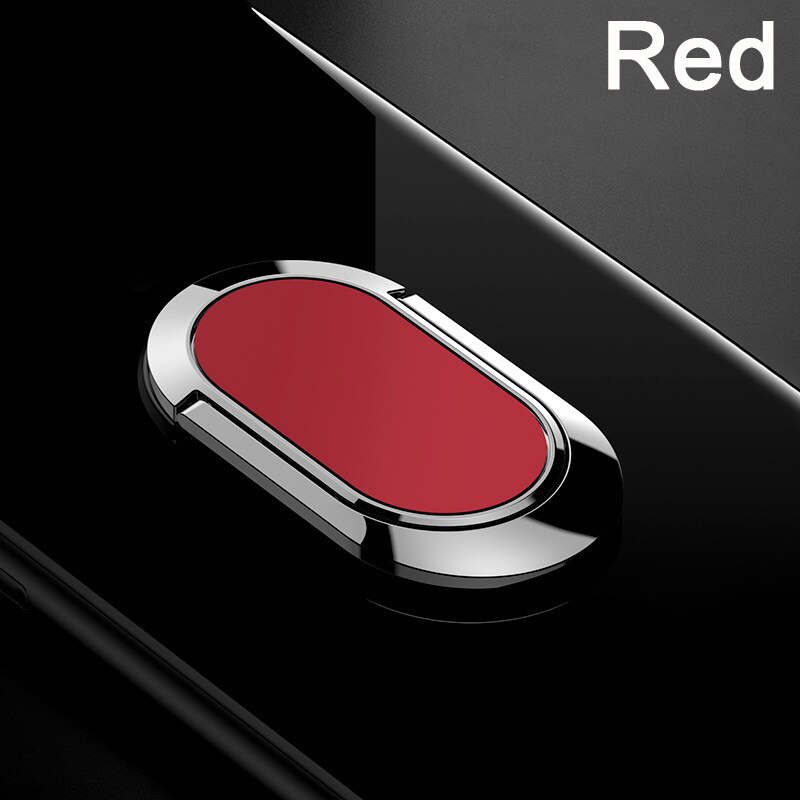 Cover for ZTE Blade A6 Case luxury 5.2 inch Soft Black Silicone Magnetic Car Holder Ring Funda for ZTE Blade A6 Cases: Red