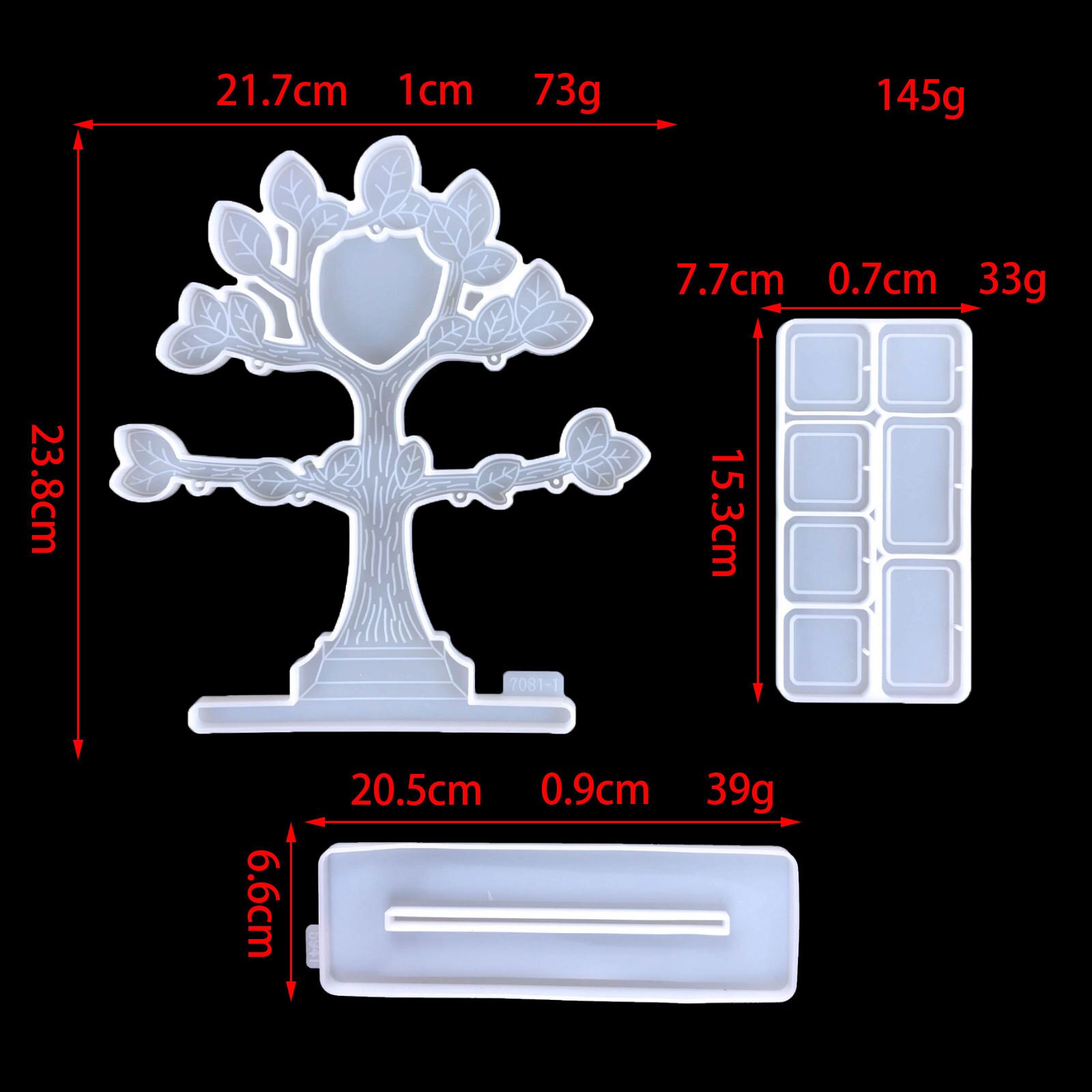 Big Tree Photo Frame Epoxy Resin Mold DIY Crystal Tree-shaped Photo Frame Silicone Mold: Default Title