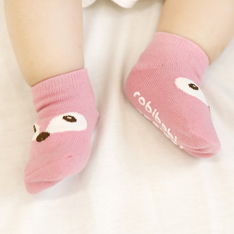 Cotton Baby Socks Newborn boy girl Floor anti-slip infant Socks Cartoon animal kids Short Silica gel anti-skid Baby Socks