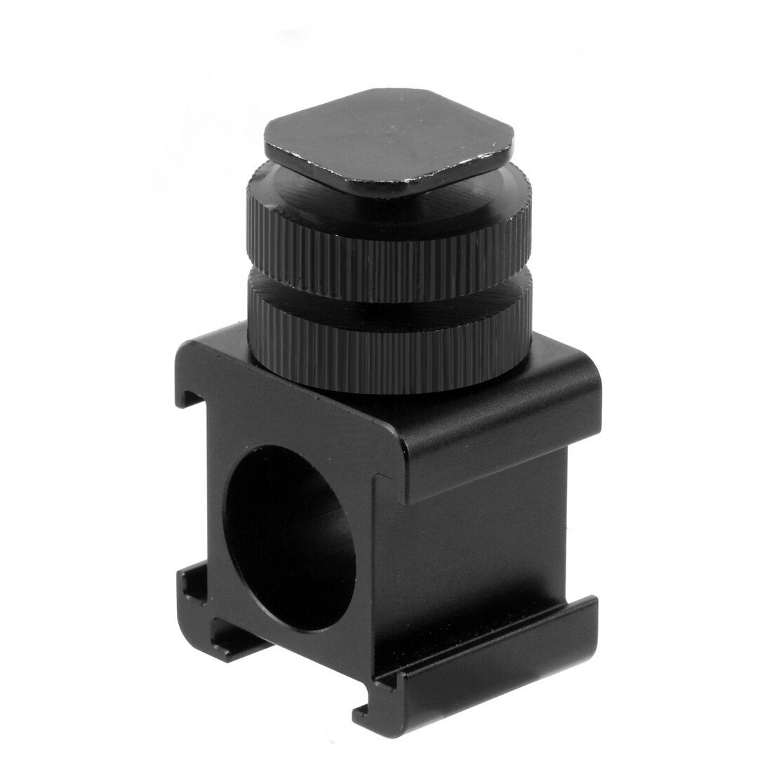 Three Head Cold Shoe Extend Connector Microphone Monitor Stand Holder Metal On-Camera Mount Shoe Adapter for Video LED Light