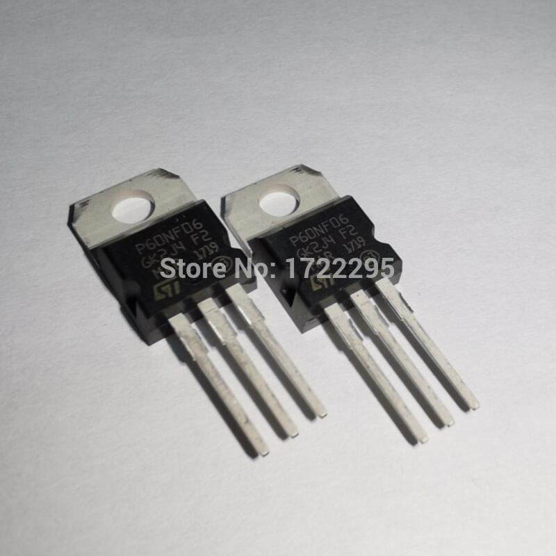 10 Pcs STP60NF06 P60NF06 60NF06 60N06 TO220 N-CHANNEL 60V 60A Power Mo ...