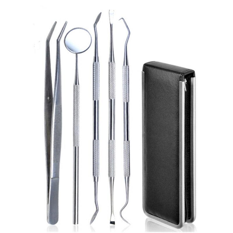 10 Stks/set Wax Carving Tool Set Rvs Veelzijdig Kit Dental Instrument Dental Lab Equipment Met Houder Case: 5 pcs