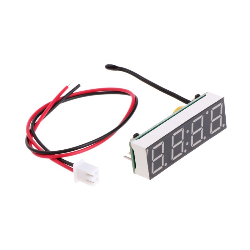 Reloj electrónico Digital LED para coche, medidor de temperatura, voltaje 3 en 1, 12V, 5-20V, W91F, útil,
