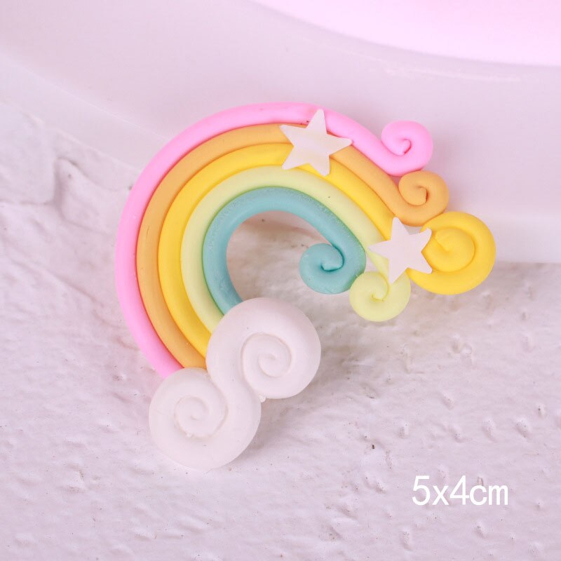 Feesttaart vlaggetjes cupcake kawaii kinderen diy decoraties ster regenboog verjaardag wolk bruiloft babyshower taarttopper: 2