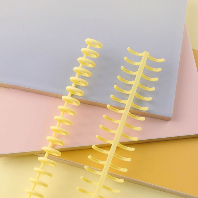 10pcs Plastic Loose Leaf Link Spiral Circles Binder Ring for 30 Holes Notebook Paper Book Scrapbook Stationery