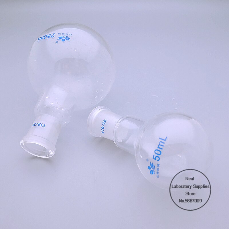 1PC Lab Round Bottom 50ml-2000ml Single Short Neck Glass Flask, Standard Ground 14# 19# 24# Joint Flask