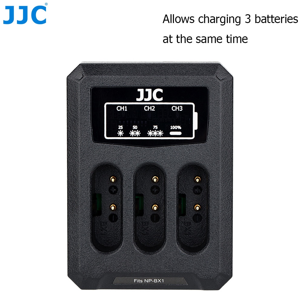 JJC USB Battery Charger for Sony ZV-1 ZV1 DSC-HX300 DSC-HX350 DSC-HX400 DSC-HX400V DSC-HX50 DSC-HX50V DSC-HX60 Replaces NP-BX1