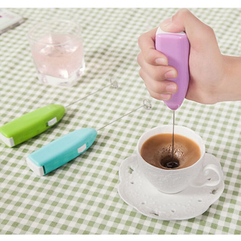Mini æg vispning elektrisk håndholdt mælk kaffe skummer mixer køkken skumværktøj