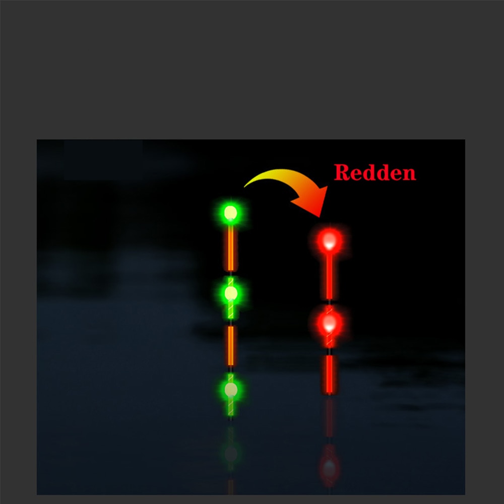 1pc slimme led-vislampen,  cr425 nachtvissers met zwaartekrachtsensor, kleurveranderende dobber, inclusief batterijstopper en accessoire