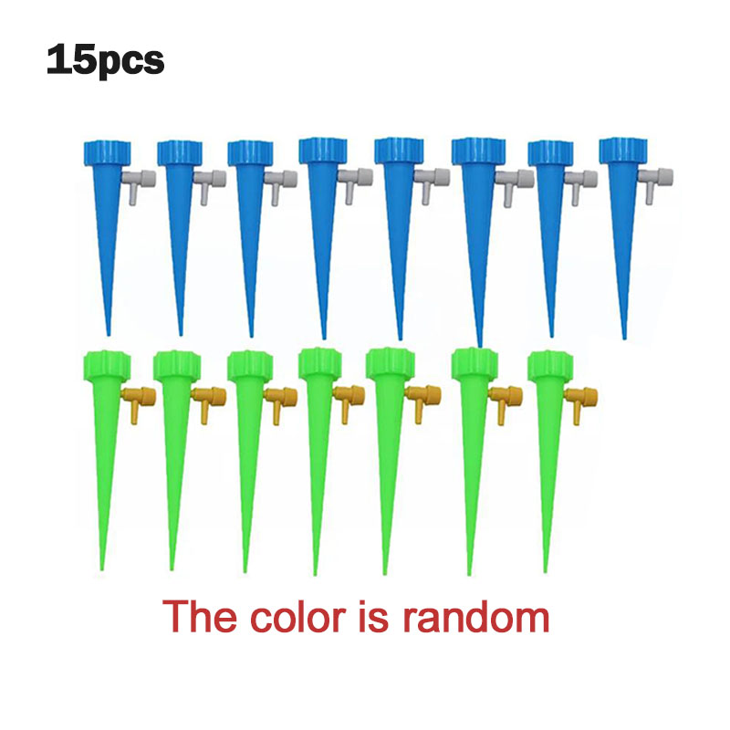 Automatiskt droppbevattningssystem självbevattningskit justerbara blomväxter växthus trädgårdstillbehör automatisk vattendroppar: Lila