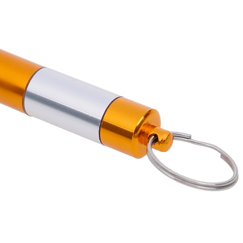 Aluminum Pill Box Capsule Shape Pill Case Keychain Outdoor Pocket Pill Holder Container Delicate Medicine Box 1PCS