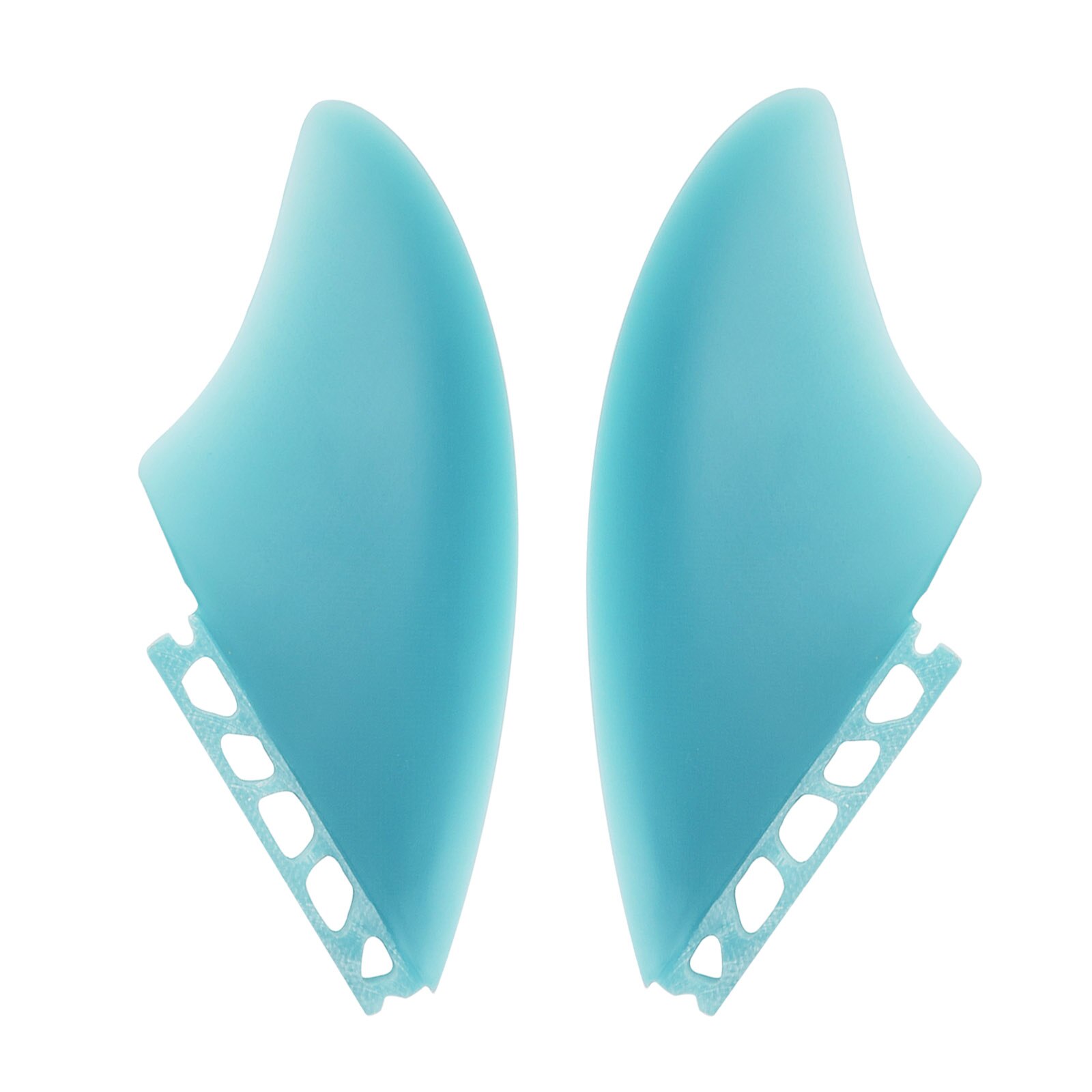 Surfboard Handmade Fiberglass Twin Keel Fins Short Retro Fish Board Fins For Surfing: 019B