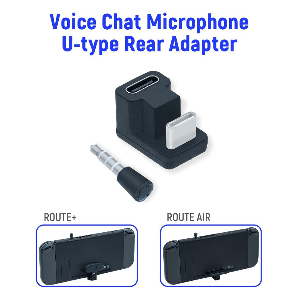 Gulikit upgrade-zubehörpaket für usb-c-adapter mit 3.5mm mini-mikrofonen für route+/route air für nintendo switch