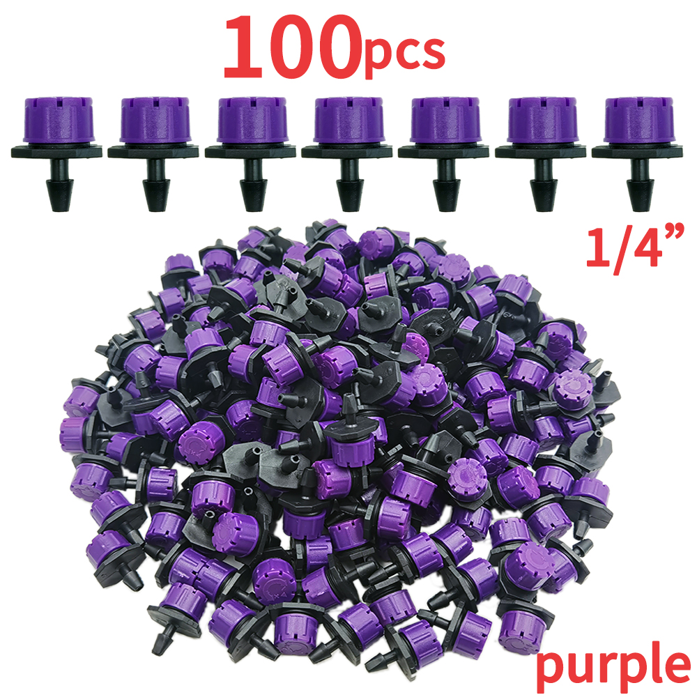 OASIS 30-1000PCS 4/7mm Garden Irrigation Nozzle Adjustable Dripper Watering Sprinkler Emitter Micro Drip Balcony Yard Greenhous: Dark Khaki