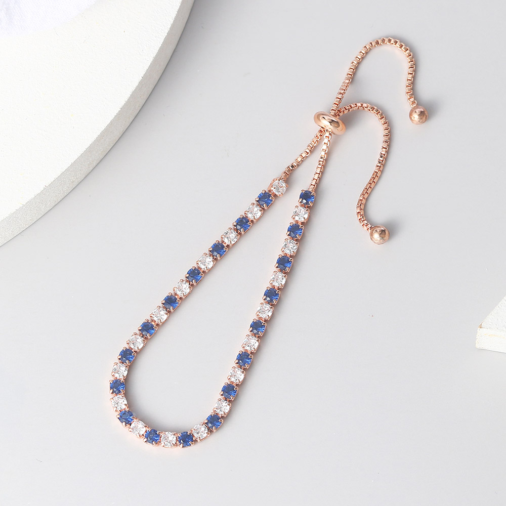 Braccialetti da Tennis multicolori regolabili per le donne signore matrimonio arcobaleno colorato zircone braccialetto di fascino mano catena gioielli DZH043