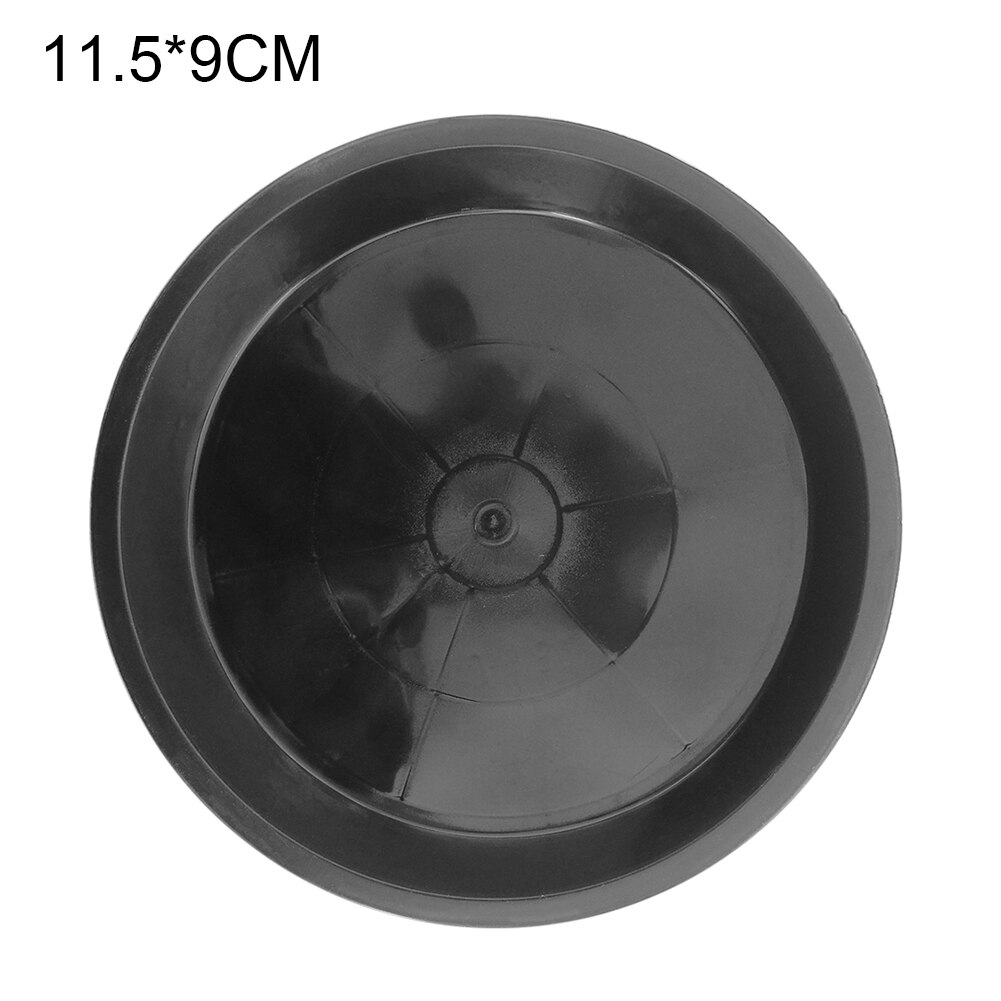 10 Pcs Plastic Garden Flower Pot Plant Saucers Water Tray Base for Indoor Outdoor JW: Black 11.5x9cm